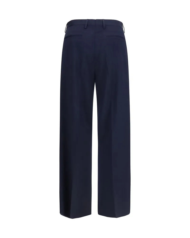 Vivienne Westwood Men's Blue Wool Oves Aries Dress Pants Navy