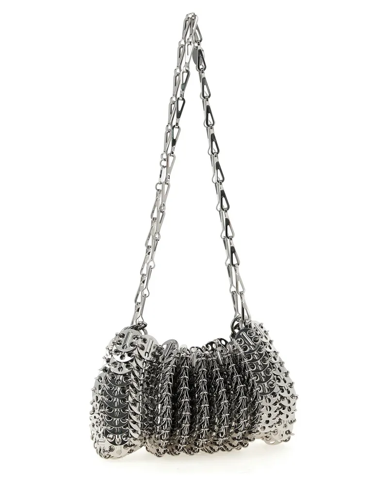 Paco Rabanne Chainmail Steel Mesh Shoulder Bag — Silver Silver