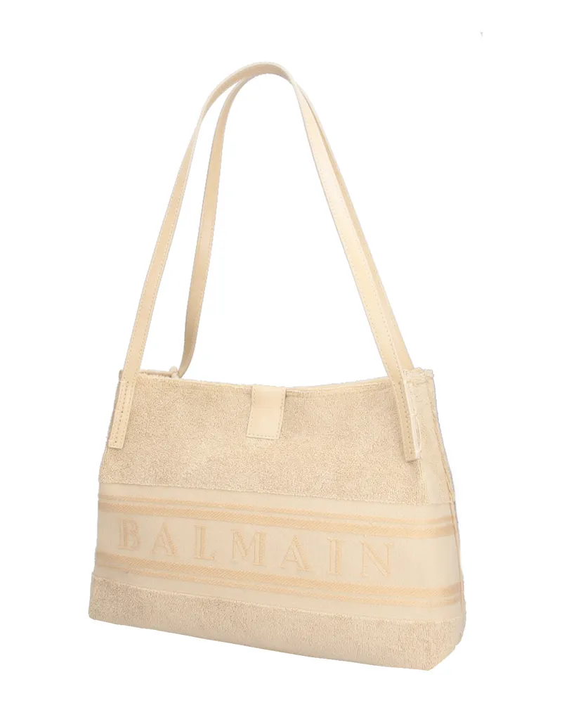 Balmain Women's Bags Beige Cotton Beige