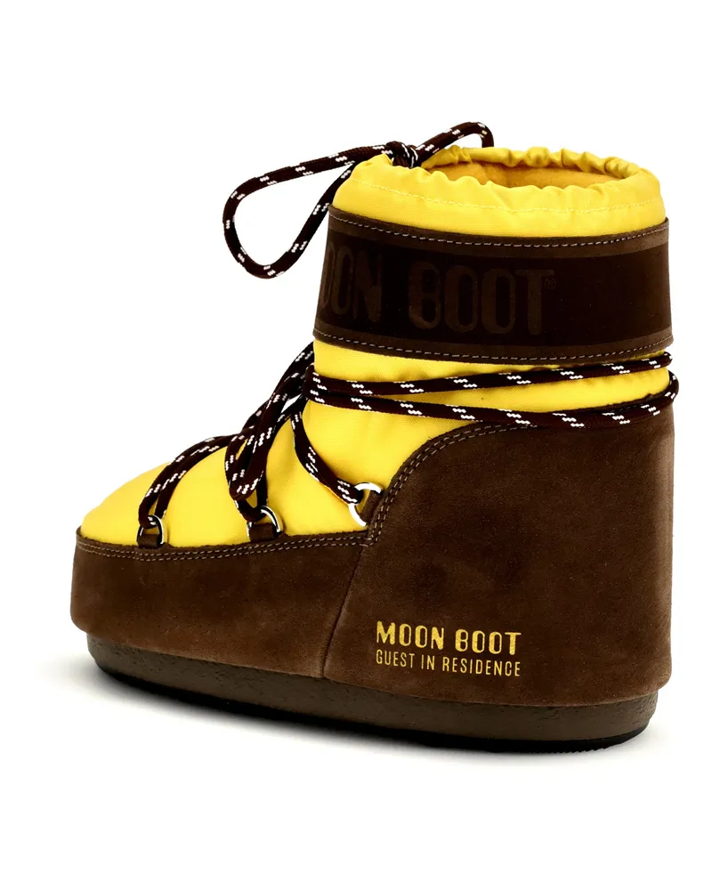 Moon Boot Women's Low Boots Icon Sunflower-Cocoa Upper: Polyester Sunflower/cocoa Yellow
