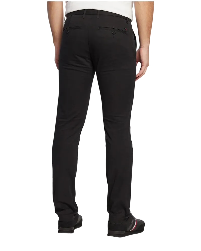 Tommy Hilfiger Recycled Cotton Blend Trousers — Black Black