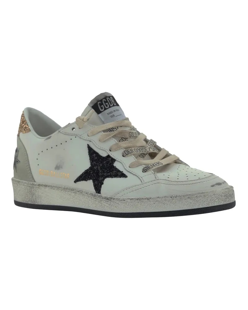 Golden Goose Women's Ballstar Sneakers White-Black-Gold-Ice White/black/gold/ice White
