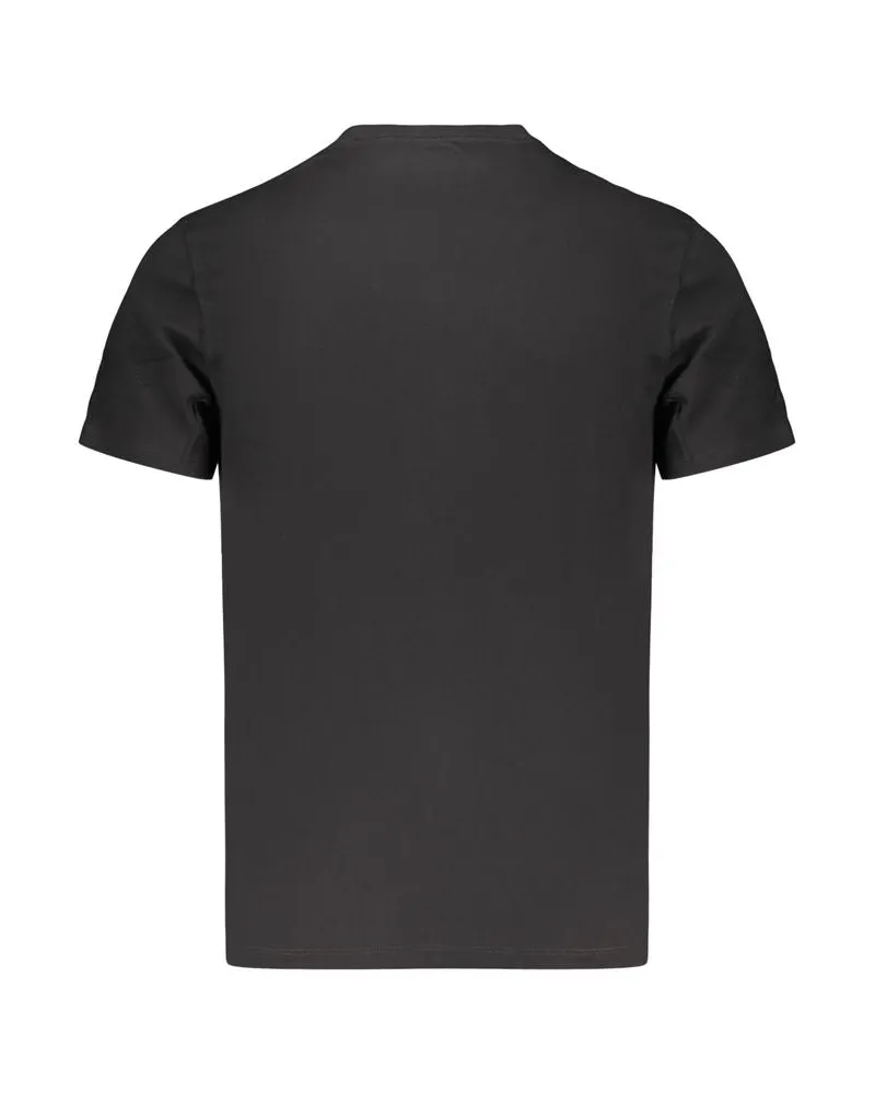 Calvin Klein Logo-Embroidered T-shirt — Black Black