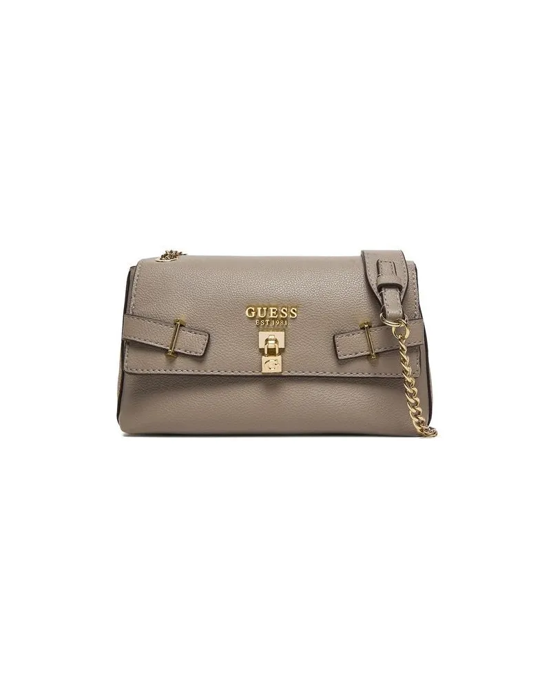 Guess Women's Crossbody Bag Dark Taupe Polyurethane - Crossbody-Bags Taupe