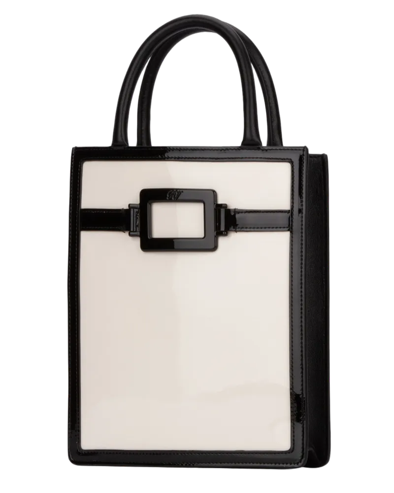 Roger Vivier C019cireb999nero Vernis Luxor+nappa Agnello Borse A Mano Bag Black