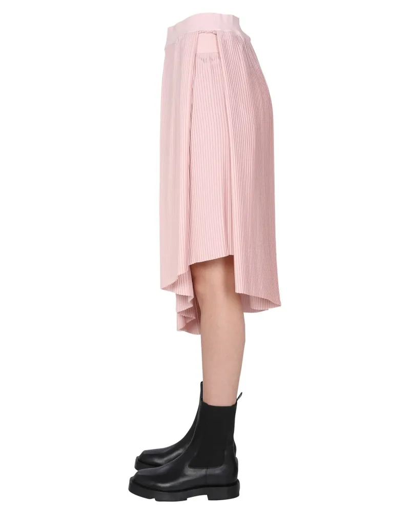 Givenchy Plissé with Double Elasticated Belt Skirt — Beige Beige