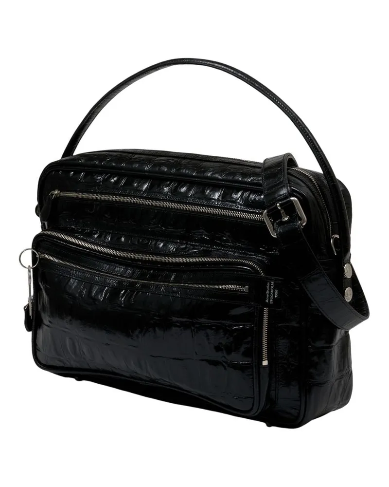 Acne Studios Women's Camero Camera Shoulder Bag -  Leather Black Calfskin Handbags-Purses Black