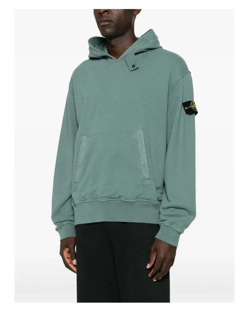 Stone Island Cotton Jersey Sweatshirt — Green Green