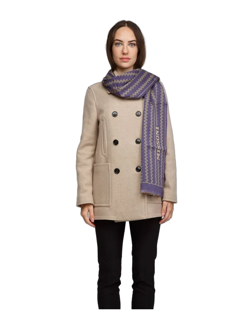 Missoni Women's Scarf Purple Wool Accessories Purple