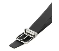 Men's Black Leather Belt Nero Cinture