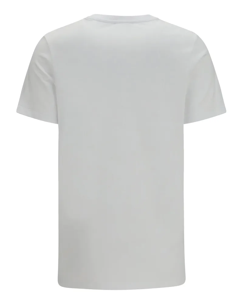 Balmain Women's Cotton Logo T-Shirt White-Black T-Shirts & Jerseys White/black White