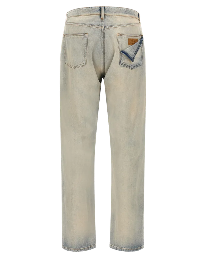 Maison Margiela Cotton Relaxed Fit Jeans — Blue Blue