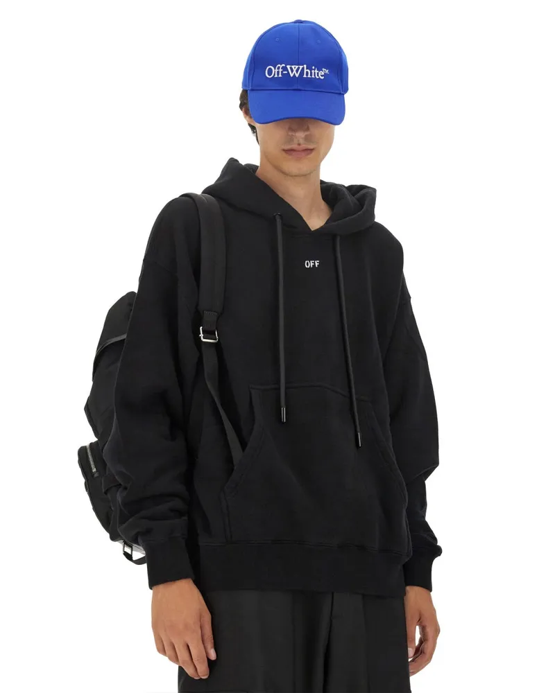 OFF-WHITE Oversize Cotton Sweatshirt — Black Black