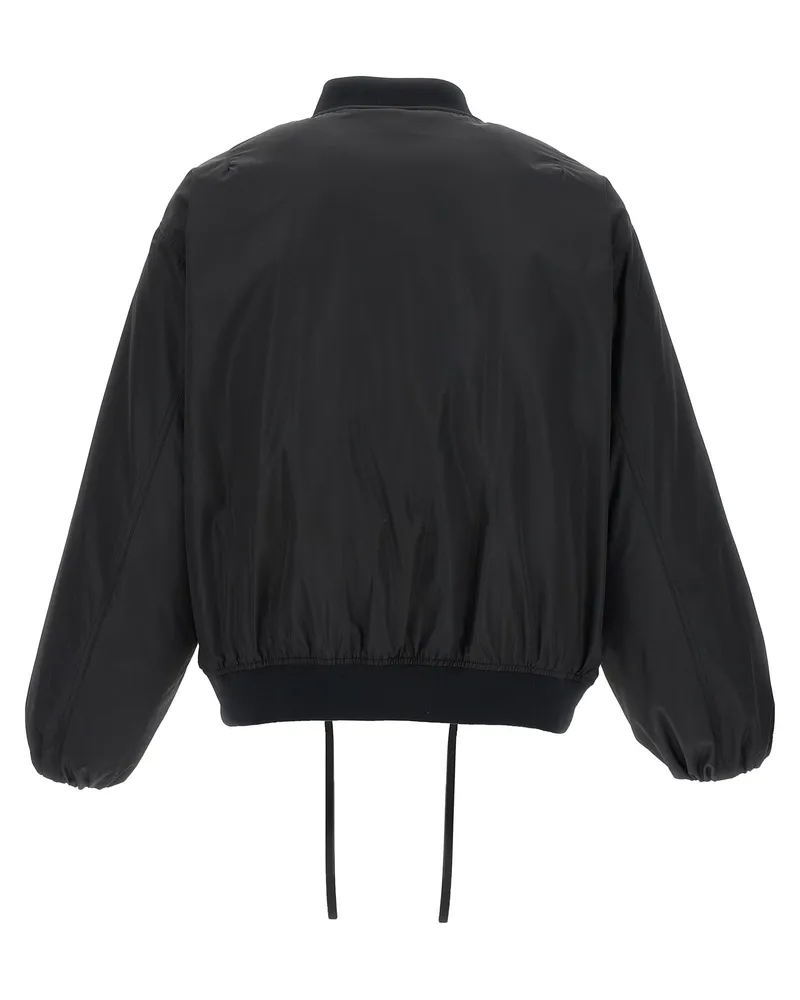 Jil Sander Men's Black Polyester Bomber Clothing Black