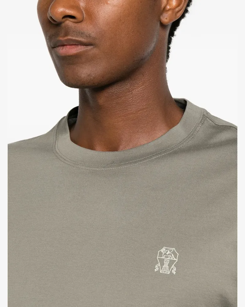 Brunello Cucinelli Men's T-Shirt Aw26 Beige
