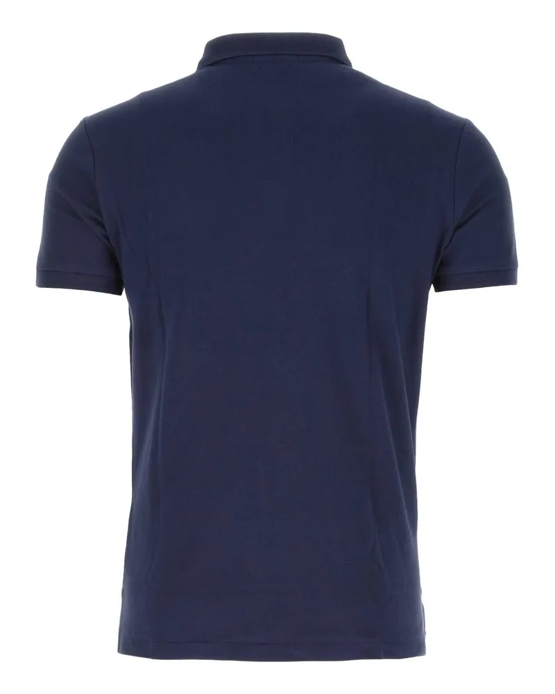 Ralph Lauren Piquet Cotton Polo Shirt — Navy Navy