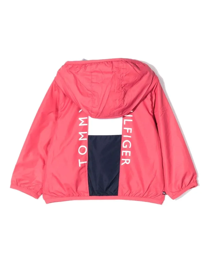 Tommy Hilfiger Colorblock Recycled Polyester Jacket — Red Red