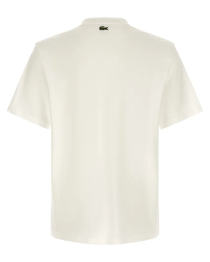 Lacoste Logo-Print Cotton Jersey T-Shirt — White White