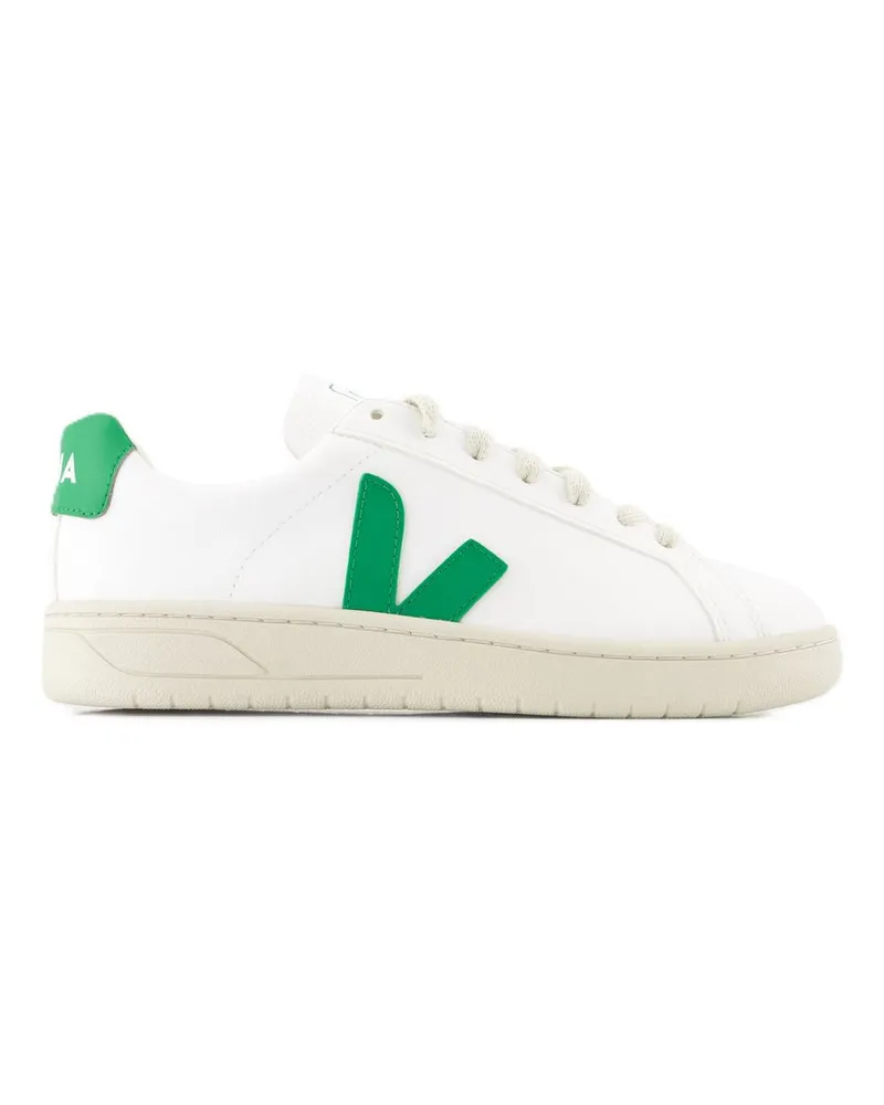 VEJA Unisex Urca Sneakers -  Synthetic Leather White Emerald Others Shoes White