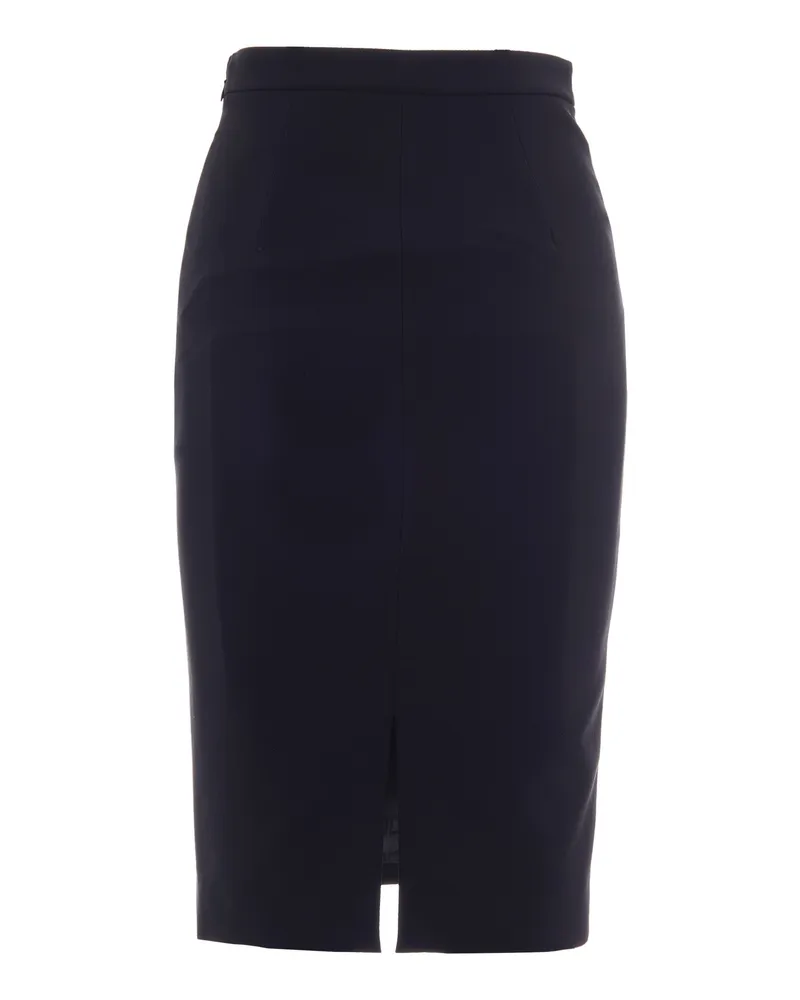 Elisabetta Franchi Women's Skirt Dettaglio Gioiello Black Polyester Black