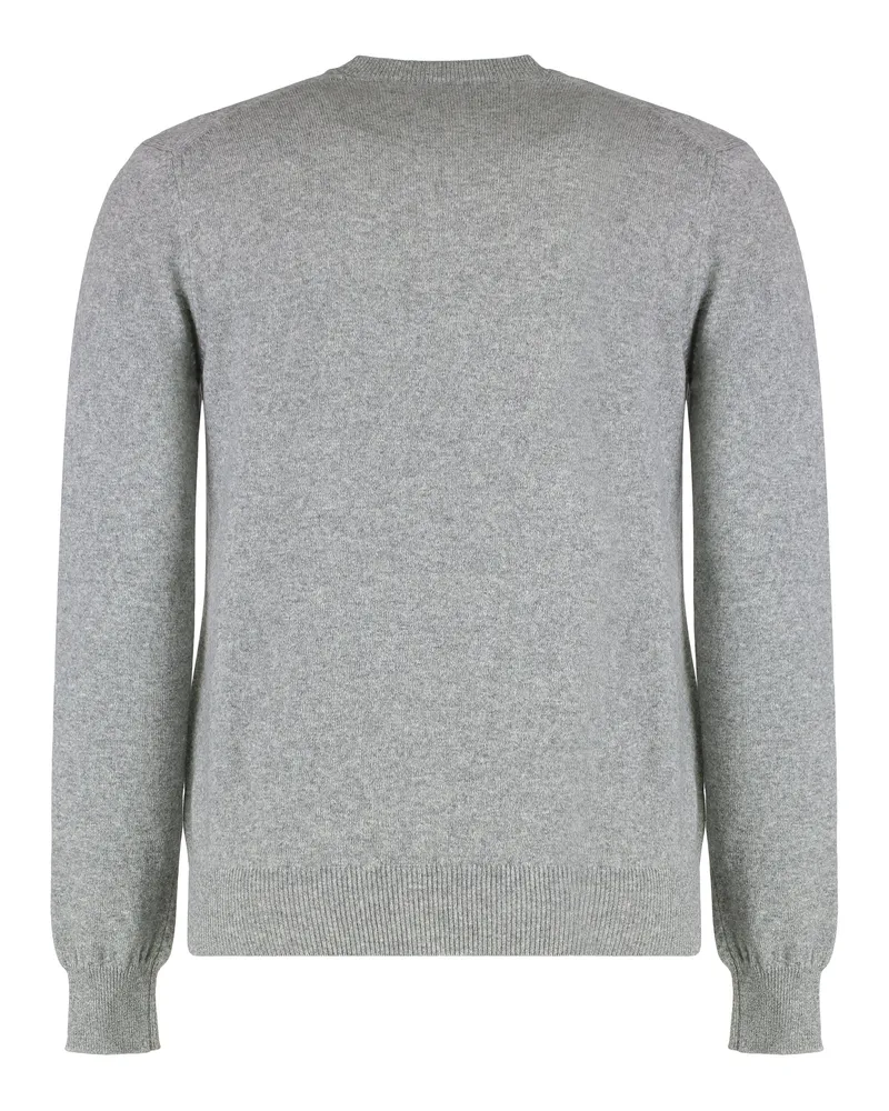 Comme des Garçons Wool Knit with Logo Detail Cardigan — Gray Gray