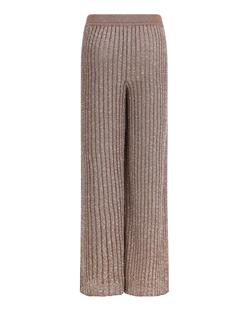 Missoni Lamé Viscose With Sequins Trousers — Pink Pink
