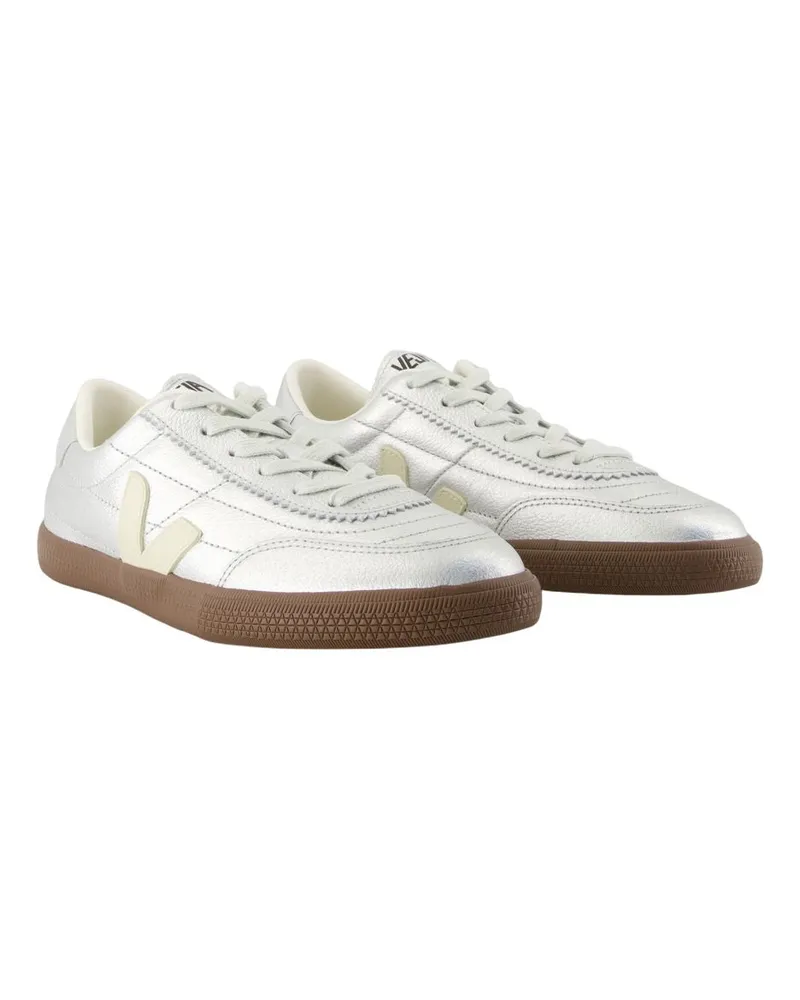 VEJA Women's Panenka Sneaker Silver Calfskin Silver