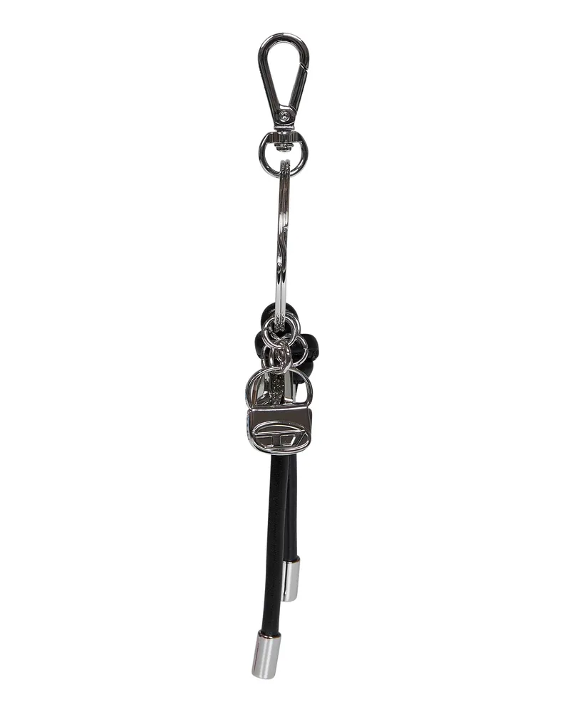 Diesel Women's Charm Keychain Multi Iii Black Polyurethane Keyrings & Keychains Black