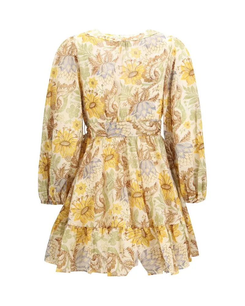 Zimmermann Women's Bicolor Cotton Casual Dress Multicolor