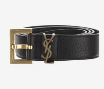 Calfskin Leather Belt — Black