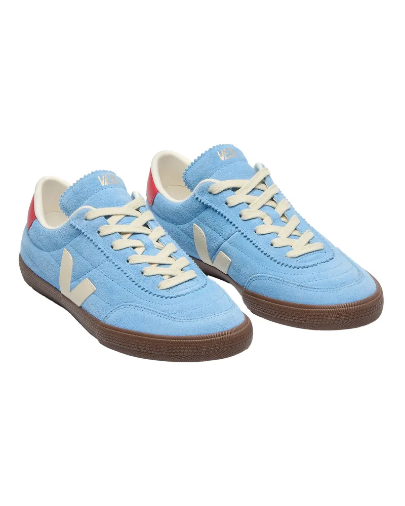 VEJA Men's Sneakers Planenka Aqua Suede Pierre Bark Trainers Blue