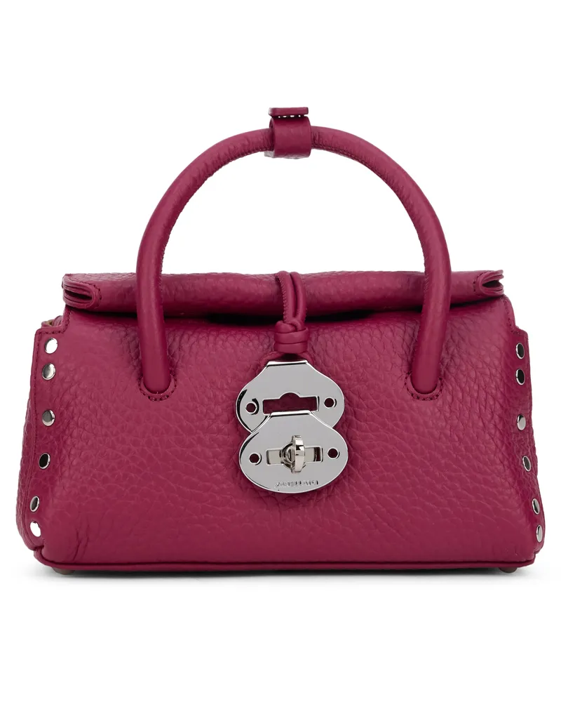 Zanellato Women's Shoulder Bag Dotta Pink Calfskin Damasco Handbags Hand Pink