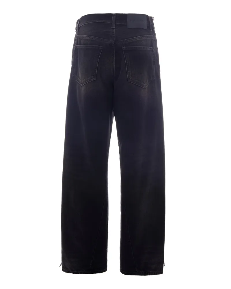 Haikure Women's Jeans Bonnie Zip Vintage Black Cotton Black