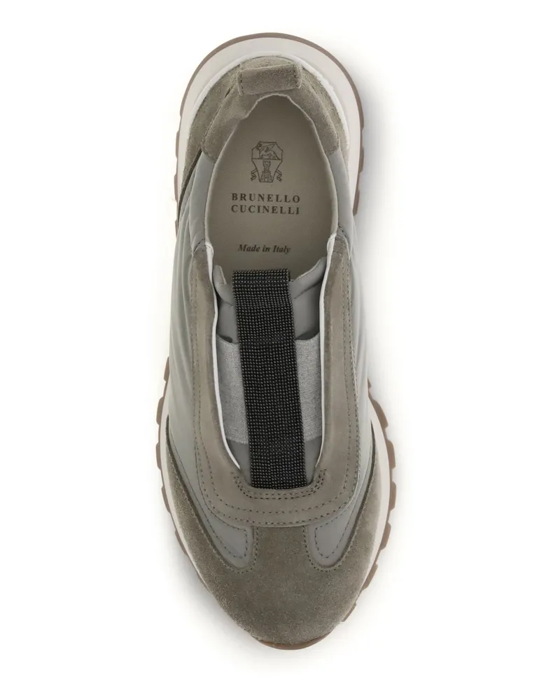 Brunello Cucinelli Women's Sneakers New Khaki Upper: Polyester Trainers Beige