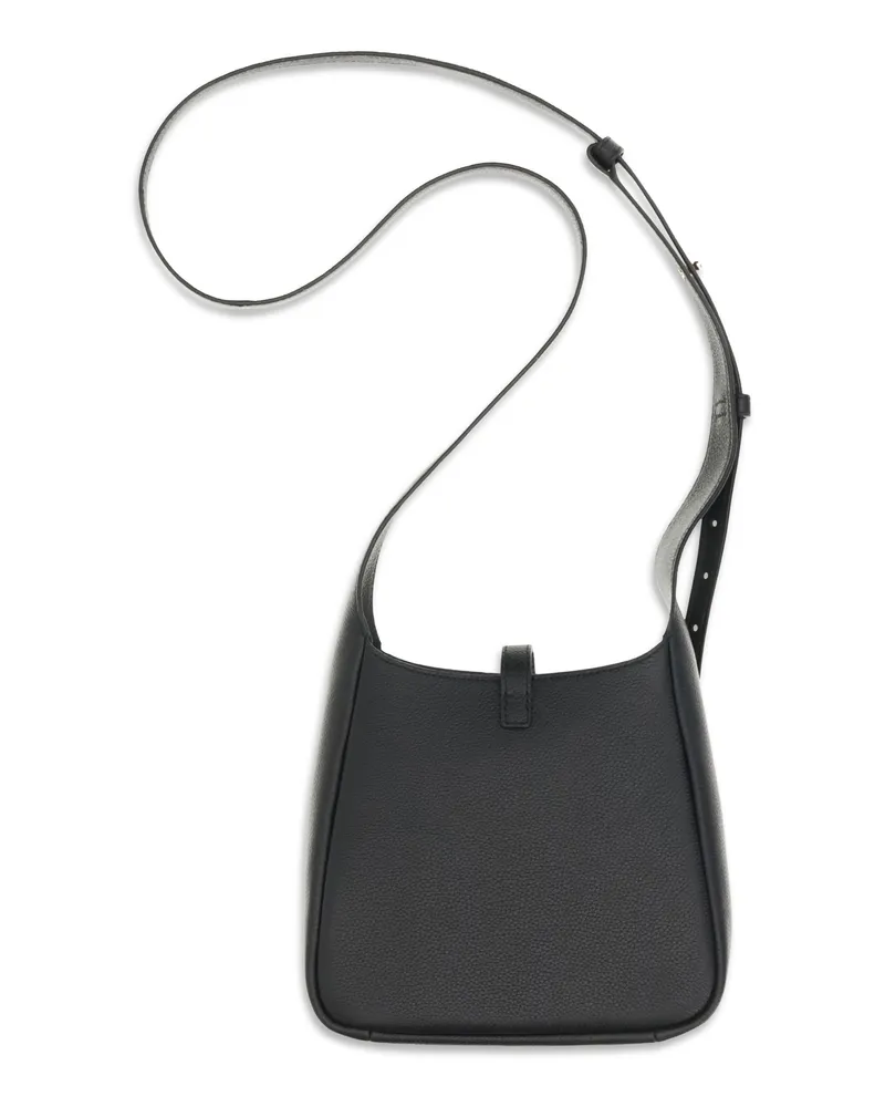 Tory Burch Women's Miller Swing Crossbody Bag Black Calf Leather Bos Taurus Shoulder Black