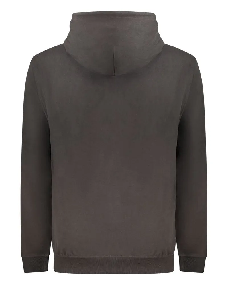 Tommy Hilfiger Logo-Embroidered Cotton Hoodie — Black Black