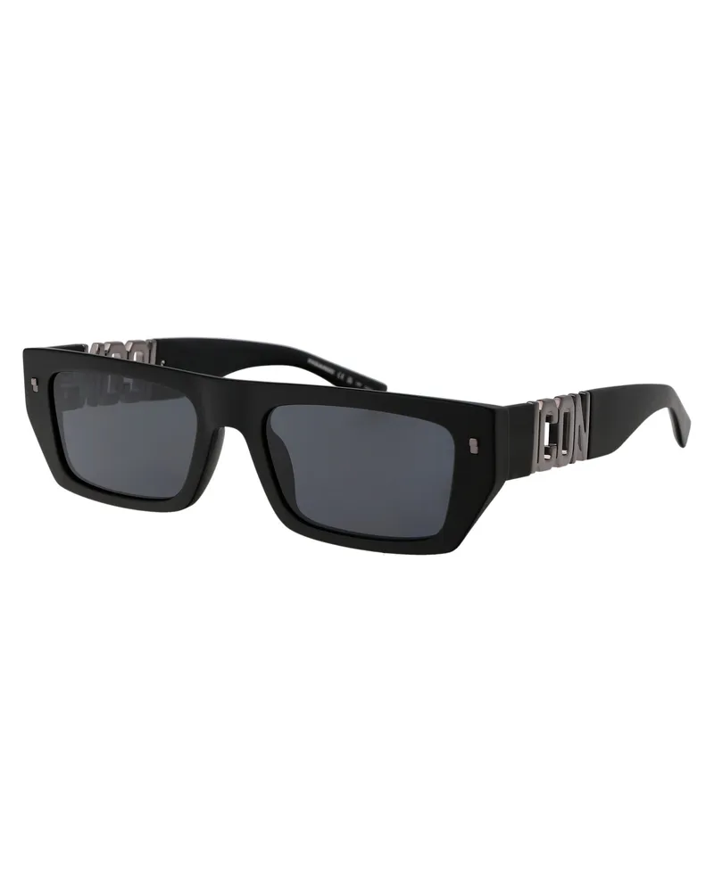 Dsquared2 Men's Sunglasses Icon0011-S Matte Black Acetate Black