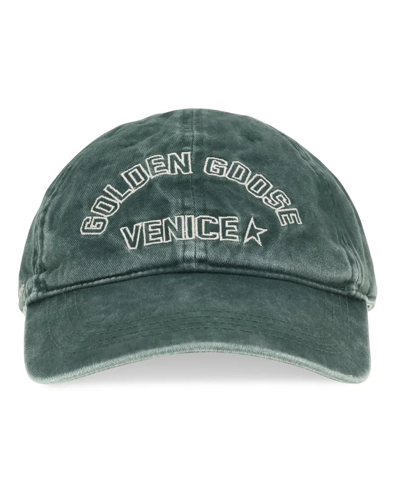 Golden Goose Women's Baseball Cap Journey Pineneedle Cotton Hat Green