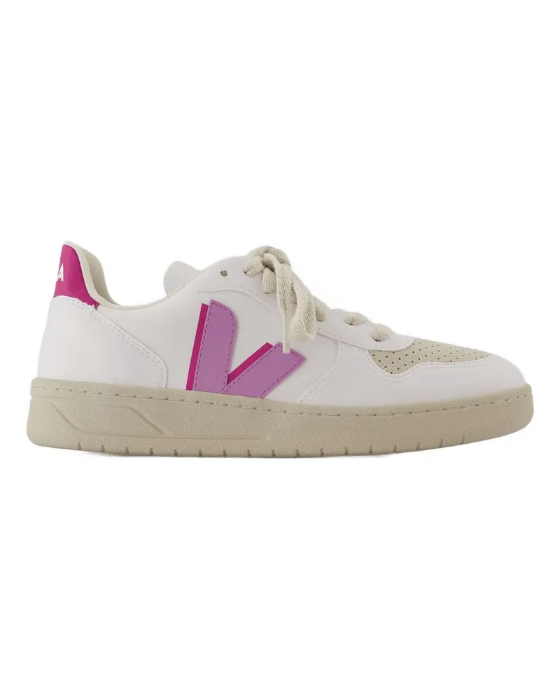 VEJA Women's V-10 W Sneakers -  Cotton White Shoes White
