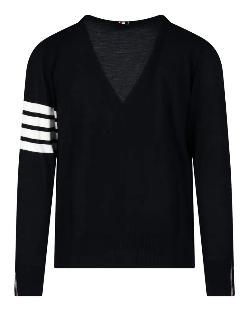 Thom Browne Men's Sweaters Black Virgin Wool Black