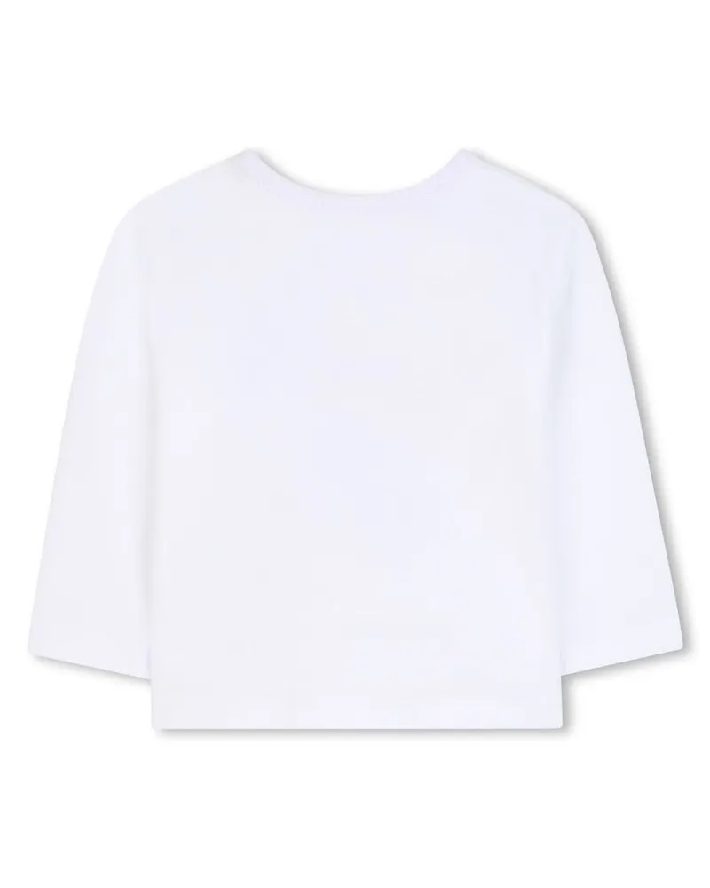 Karl Lagerfeld Logo-Printed Cotton T-Shirt — White White