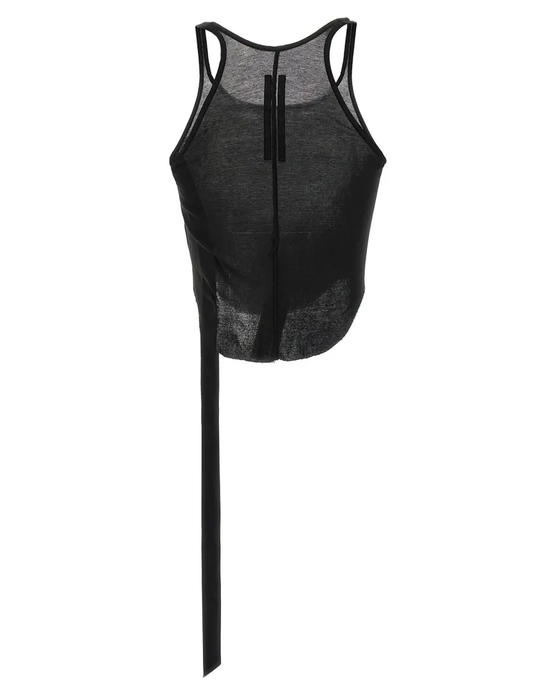DRKSHDW by Rick Owens Women Black Cotton Tank Tops Black