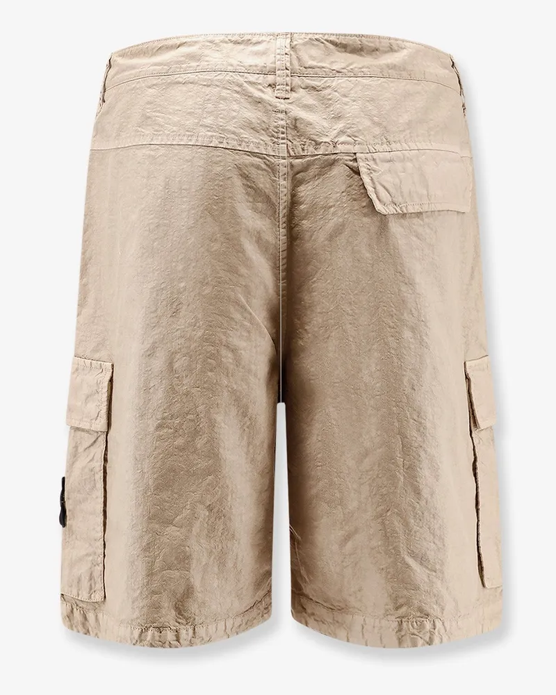 Stone Island Men's Nylon Cargo Shorts Beige Polyamide Beige