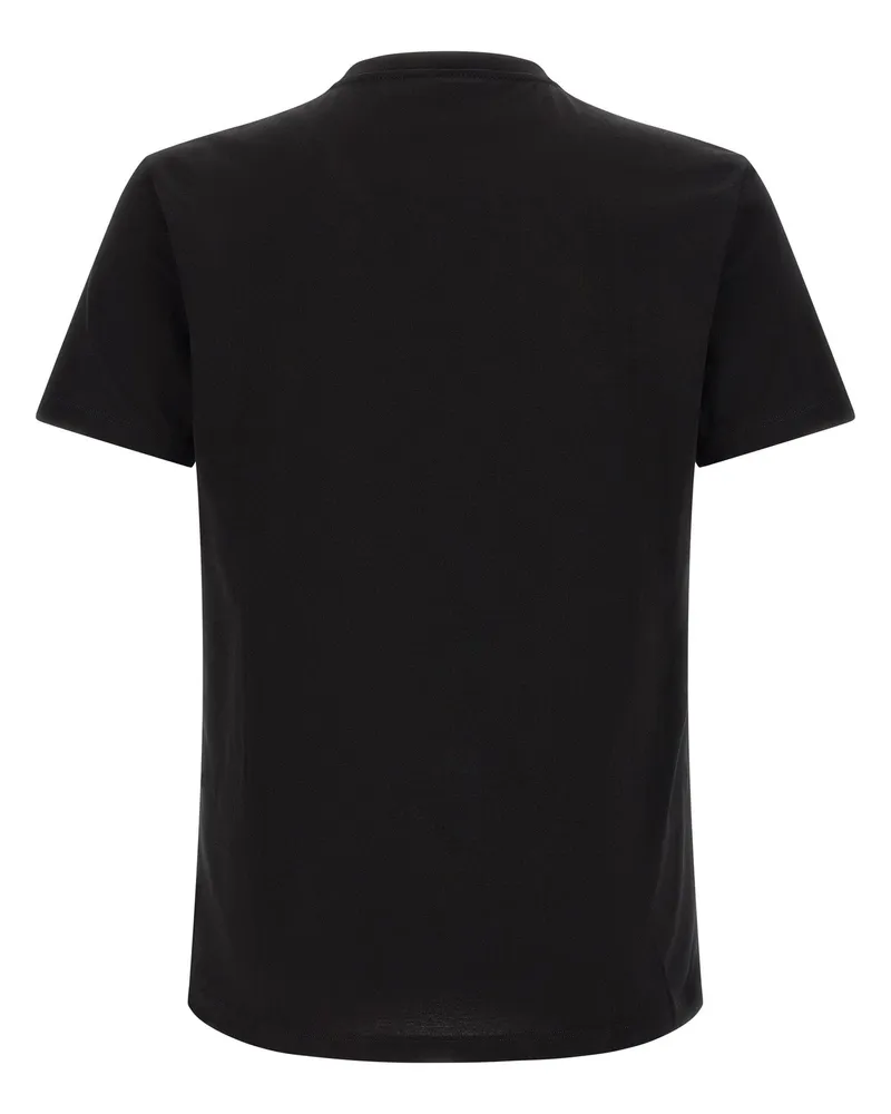 Versace Gold Medusa-Embroidered T-Shirt — Black Black