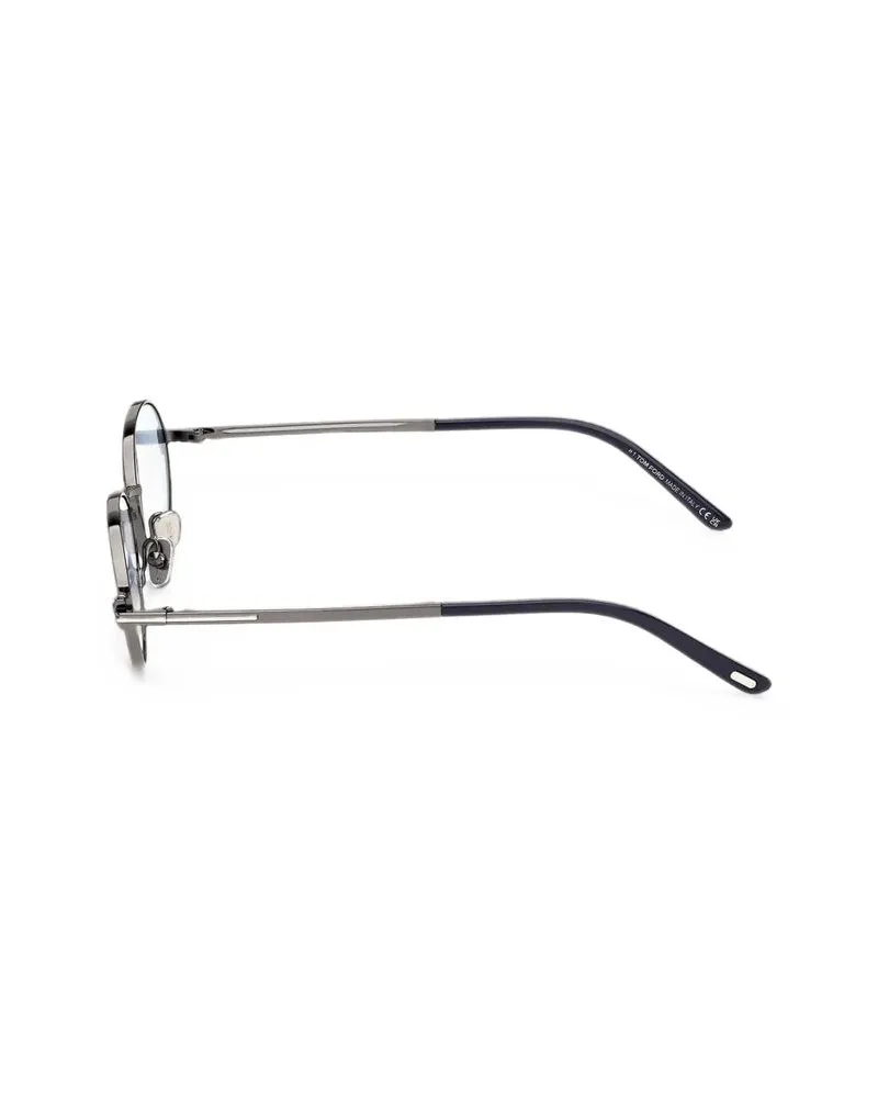 Tom Ford FT1420 Oval Frame Sunglasses — Gunmetal Gunmetal