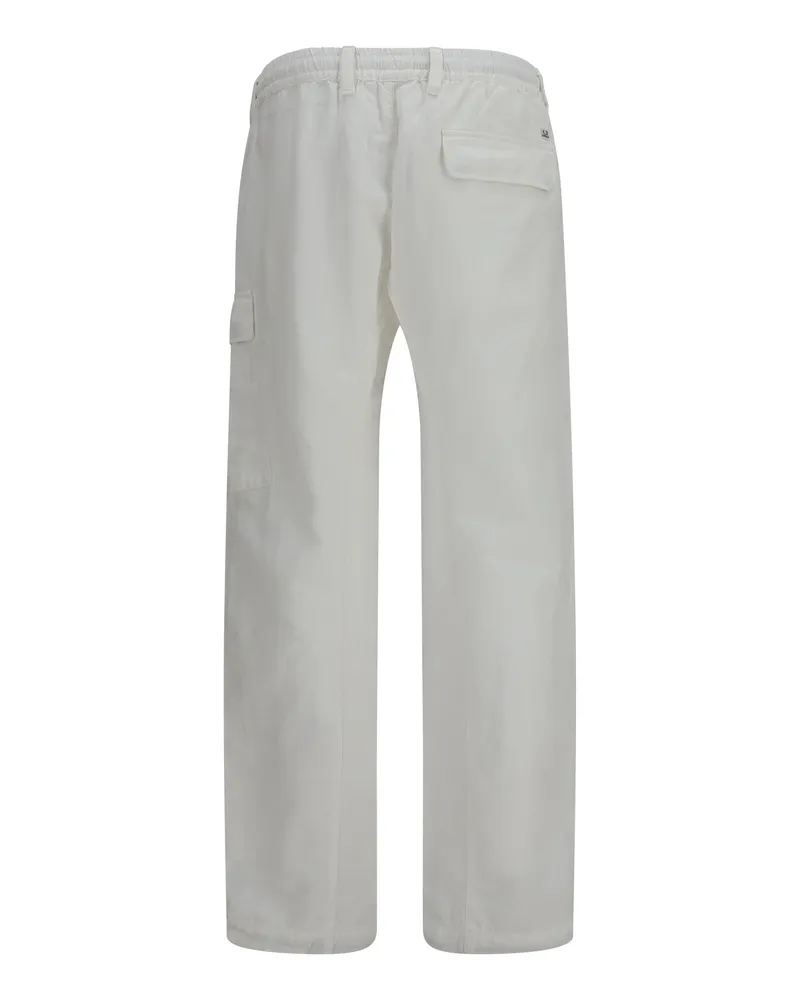 C.P. Company Boxy Cotton Rip-Stop Cargo Pants — White White