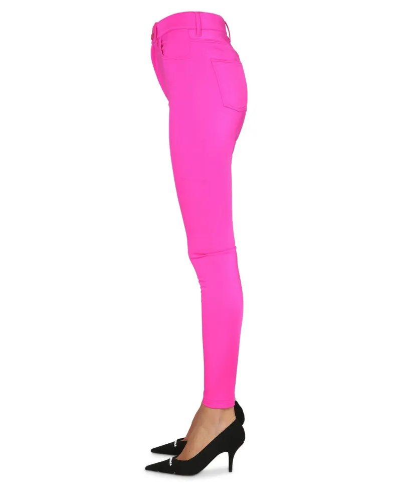 Balenciaga Stretch Nylon Leggings — Pink 