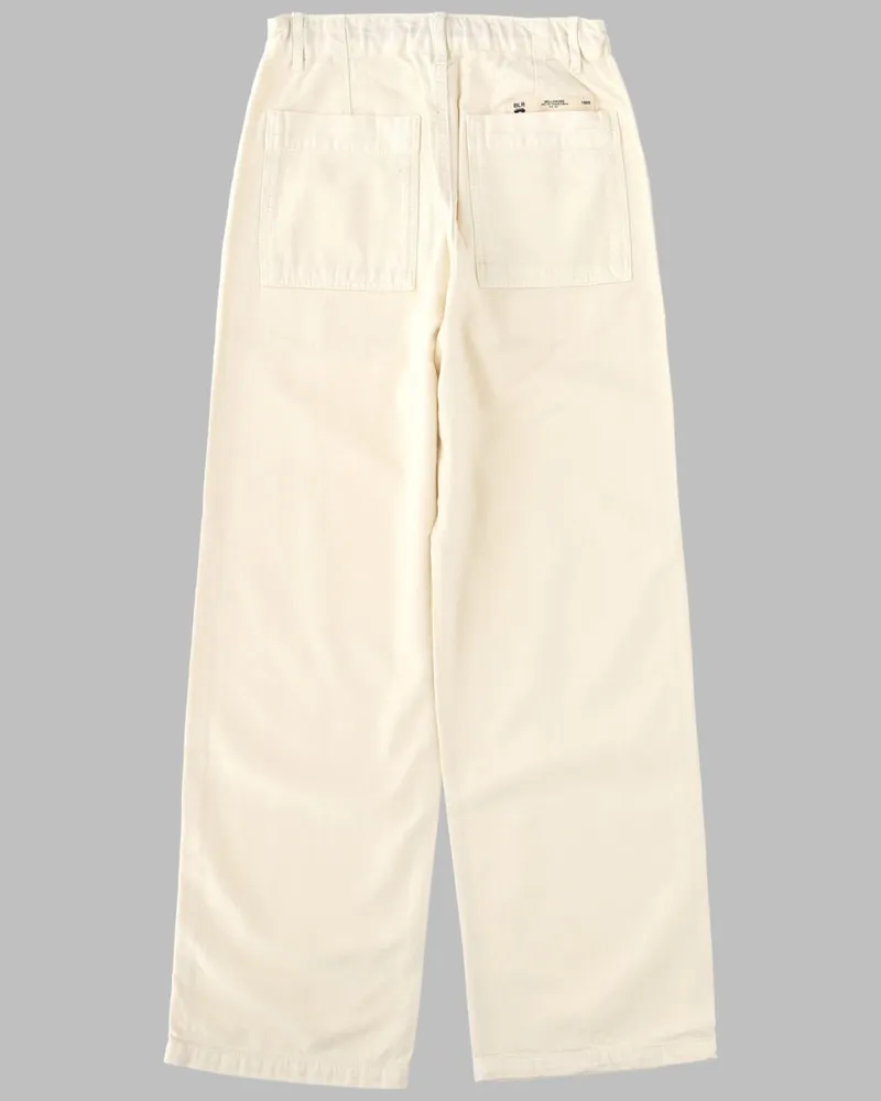 Bellerose Lyocell Blend Trousers — Ivory Ivory