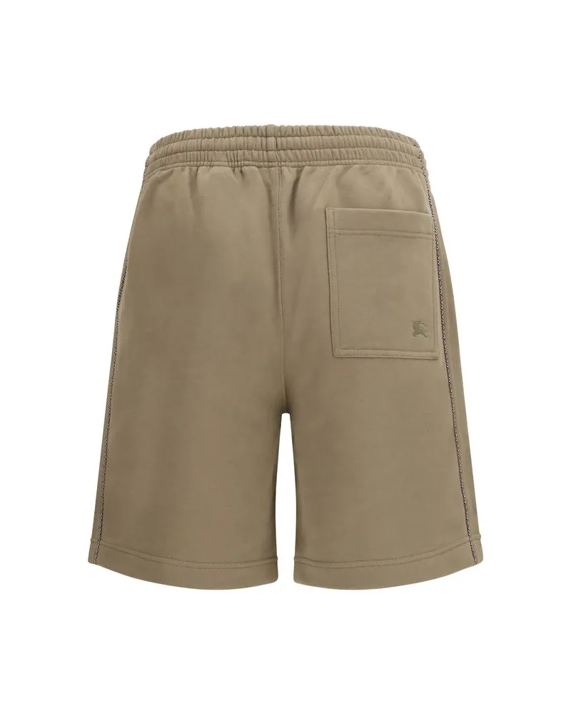 Burberry Men Brown Cotton Bermuda Shorts Brown