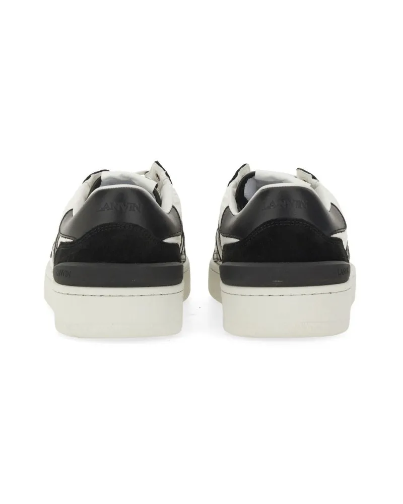Lanvin Mixed Leather and Nylon Sneaker — White White